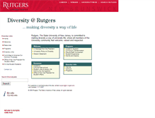 Tablet Screenshot of diversityweb.rutgers.edu