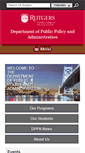 Mobile Screenshot of dppa.camden.rutgers.edu