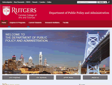 Tablet Screenshot of dppa.camden.rutgers.edu