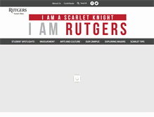 Tablet Screenshot of i-am.rutgers.edu