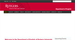Desktop Screenshot of english.rutgers.edu