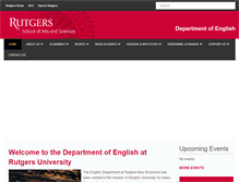 Tablet Screenshot of english.rutgers.edu