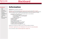 Desktop Screenshot of blackboardinfo.newark.rutgers.edu