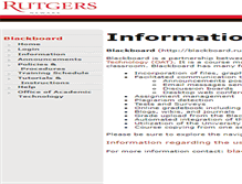 Tablet Screenshot of blackboardinfo.newark.rutgers.edu