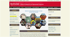 Desktop Screenshot of orsp.rutgers.edu
