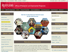 Tablet Screenshot of orsp.rutgers.edu