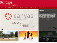Tablet Screenshot of onlinelearning.rutgers.edu