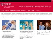 Tablet Screenshot of cissl.rutgers.edu