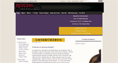 Desktop Screenshot of africanastudies.rutgers.edu