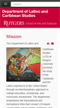 Mobile Screenshot of latcar.rutgers.edu