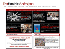 Tablet Screenshot of feministartproject.rutgers.edu