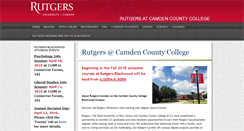 Desktop Screenshot of camdencc.rutgers.edu
