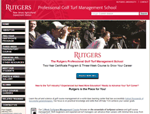 Tablet Screenshot of golfturf.rutgers.edu