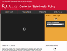 Tablet Screenshot of cshp.rutgers.edu