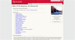 Desktop Screenshot of nbregistrar.rutgers.edu