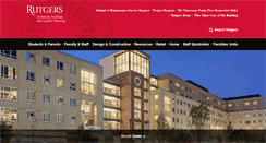 Desktop Screenshot of facilities.rutgers.edu