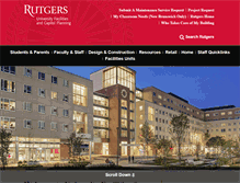 Tablet Screenshot of facilities.rutgers.edu