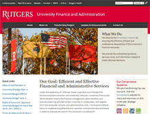 Tablet Screenshot of finance.rutgers.edu
